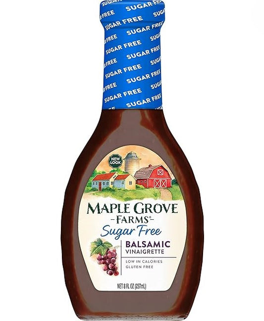 Maple Grove Farms Sugar Free Salad Dressing, Balsamic Vinaigrette, 8 Ounce